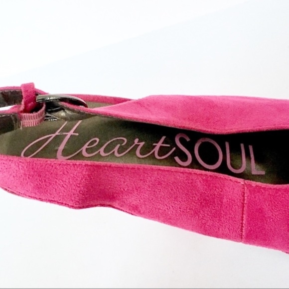 HEART SOUL FABIANA FUCHSIA PLATFORM PUMPS 7.5 - Picture 6 of 8
